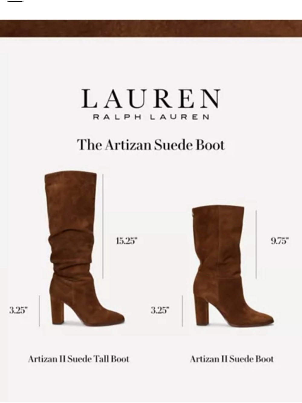 New Lauren Ralph Lauren
Women's Artizan II Tall Slouch Boots size 9.5 - Picture 5 of 9